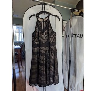 Le Chateau Black Halter Dress